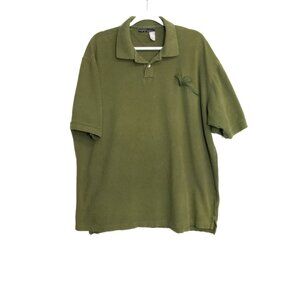 Rocawear Olive Green 2XL Polo Shirt Embroidered Logo Short Sleeve Mens Casual